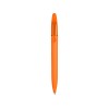 Купить Ручка пластиковая шариковая Mark с хайлайтером, оранжевый с нанесением логотипа