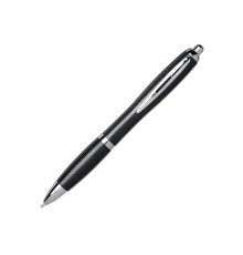 Шариковая ручка Nash из пшеничной соломы с хромированным наконечником, черный