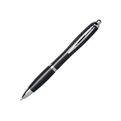 Купить Шариковая ручка Nash из пшеничной соломы с хромированным наконечником, черный с нанесением