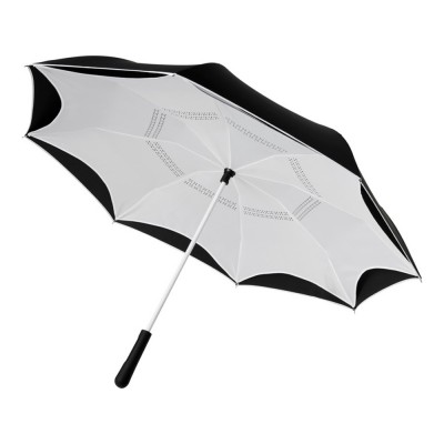 Купить Прямой зонтик Yoon 23 с инверсной раскраской, белый с нанесением логотипа