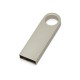 Купить USB 2.0-флешка на 8 Гб с мини чипом и круглым отверстием, серебристый с нанесением логотипа