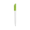 Купить Ручка пластиковая шариковая Миллениум Color CLP, белый/зеленое яблоко с нанесением логотипа