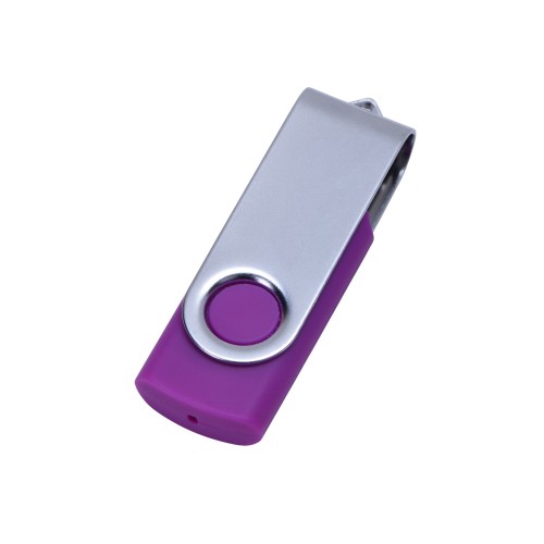 Купить Флеш-карта USB 2.0 16 Gb Flash C1, фиолетовый с нанесением логотипа