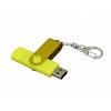 Купить Флешка с поворотным механизмом, c дополнительным разъемом Micro USB, 32 Гб, желтый с нанесением логотипа