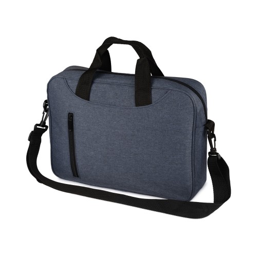 Купить Сумка для ноутбука Wing с вертикальным наружным карманом, синий (Р) с нанесением логотипа
