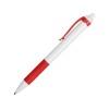 Купить Ручка пластиковая шариковая Centric, белый/красный с нанесением логотипа