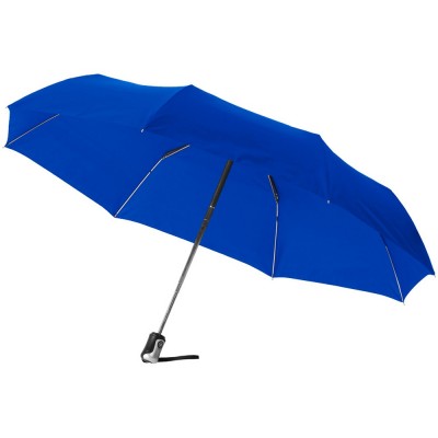 Купить Зонт Alex трехсекционный автоматический 21,5, ярко-синий с нанесением
