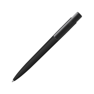 Шариковая ручка RECYCLED PET PEN PRO K transparent GUM soft-touch, черный