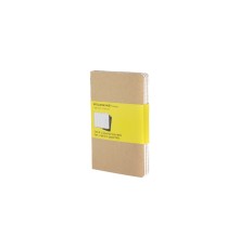 Записная книжка Moleskine Cahier (в клетку, 3 шт.), Pocket (9х14см), бежевый