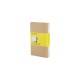 Купить Записная книжка Moleskine Cahier (в клетку, 3 шт.), Pocket (9х14см), бежевый с нанесением логотипа
