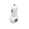 Купить Автомобильная зарядка CC-01, 2 USB порта, белый цвет. с нанесением логотипа