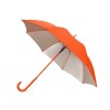 Купить Зонт-трость Silver Color полуавтомат, оранжевый/серебристый с нанесением логотипа