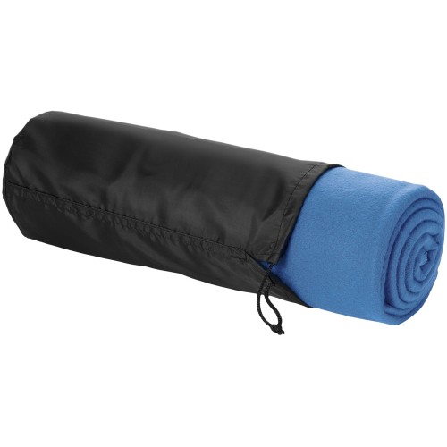 Купить Плед Huggy в чехле 150 x 120 см - Process blue с нанесением логотипа