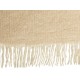 Купить Плед акриловый Mohair, бежевый с нанесением логотипа