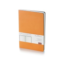 Ежедневник А5 недатированный Megapolis Velvet Flex, оранжевый
