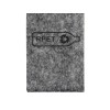 Купить Брелок Felt из RPET-фетра, серый с нанесением логотипа