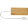 Купить USB-концентратор Tapas из бамбука, натуральный с нанесением логотипа
