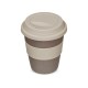 Купить Стакан с силиконовой крышкой Cafe, beige с нанесением логотипа