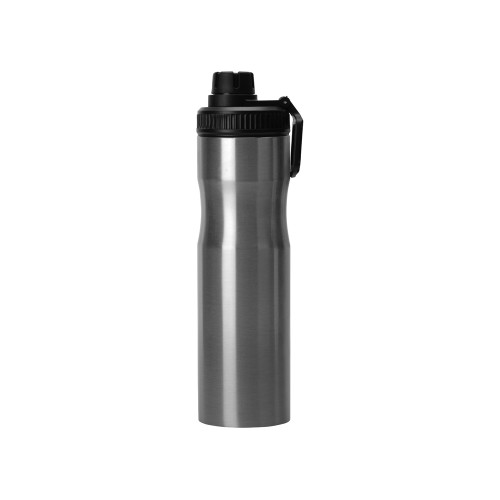 Купить Бутылка для воды Supply Waterline, нерж сталь, 850 мл, серебристый/черный с нанесением логотипа