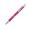 Купить Алюминиевая шариковая кнопочная ручка Moneta, синие чернила, розовый с нанесением логотипа