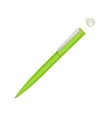 Металлическая шариковая ручка soft touch Brush gum, светло-зеленый