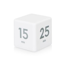 Таймер для тайм-менеджмента Time Capsule на 5-15-25-45 минут, софт-тач, белый