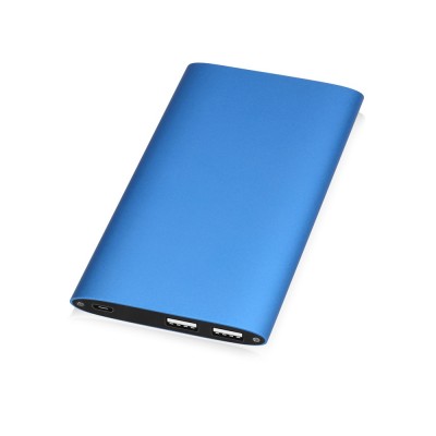 Купить Портативное зарядное устройство Джет с 2-мя USB-портами, 8000 mAh, синий (Р) с нанесением логотипа
