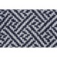 Купить Плед акриловый Tassel с белой бахромой, темно-синий с нанесением логотипа