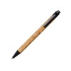 Купить Шариковая ручка Midar из пробки и пшеничной соломы, черный с нанесением логотипа