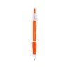 Купить Ручка пластиковая шариковая ONTARIO, апельсин с нанесением логотипа