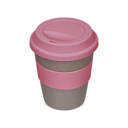 Купить Стакан с силиконовой крышкой Cafe, dust pink с нанесением логотипа