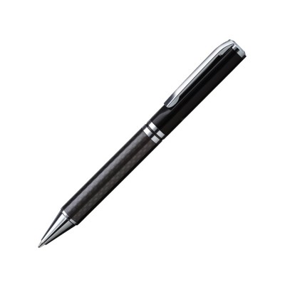 Купить Металлическая шариковая ручка из карбонового волокна Galileo C, черный с нанесением логотипа
