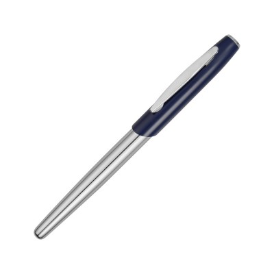Купить Ручка-роллер Geneva, серебристый/синий с нанесением