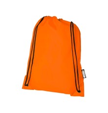 Рюкзак со шнурком Oriole из переработанного ПЭТ, оранжевый