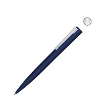 Металлическая шариковая ручка soft touch Brush gum, темно-синий