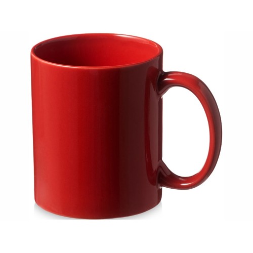 Купить Кружка керамическая Santos, красный с нанесением логотипа