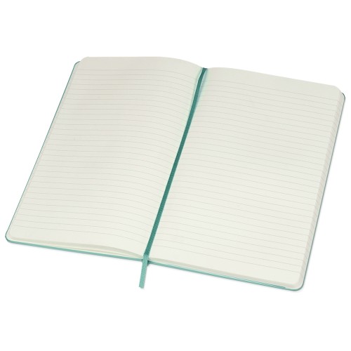 Купить Записная книжка Moleskine Classic (в линейку) в твердой обложке, Large (13х21см), морская волна с нанесением логотипа
