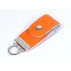 Купить USB-флешка на 64 ГБ в виде брелка, оранжевый с нанесением логотипа