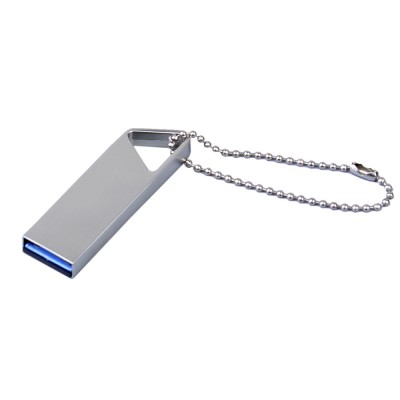 Купить USB 3.0-флешка на 16 Гб с мини чипом, компактный дизайн, отверстие треугольной формы для цепочки с нанесением логотипа