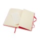 Купить Записная книжка Moleskine Classic (нелинованный) в твердой обложке, Large (13х21см), красный с нанесением логотипа