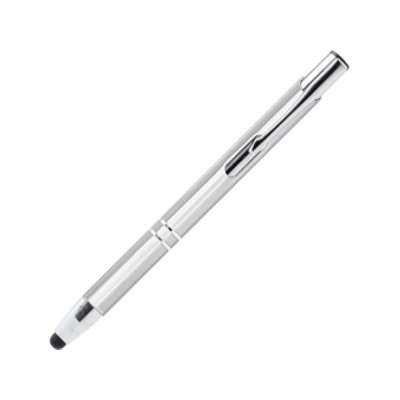 Ручка-стилус металлическая шариковая KRUGER, серебристый