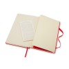 Купить Записная книжка Moleskine Classic (в клетку) в твердой обложке, Large (13х21см), красный с нанесением логотипа
