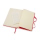 Купить Записная книжка Moleskine Classic (в клетку) в твердой обложке, Large (13х21см), красный с нанесением логотипа