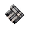 Купить Плед Liner с бахромой, 140*205 см., серый с черным с нанесением логотипа