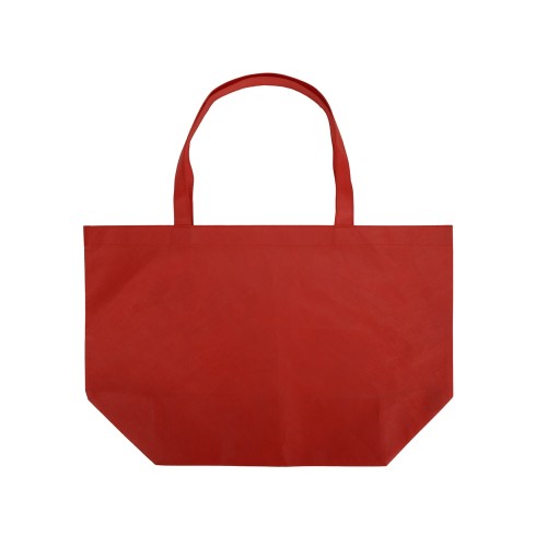 Купить Сумка Reviver с донной складкой из нетканого переработанного материала RPET, красный с нанесением логотипа