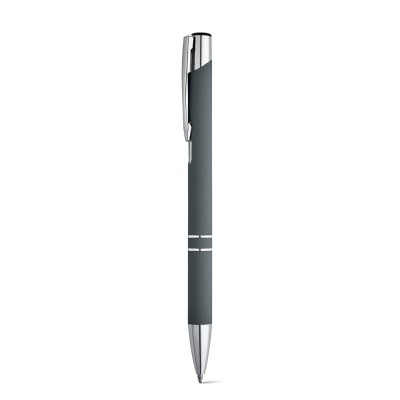 Купить BETA SOFT. Алюминиевая шариковая ручка, Серый с нанесением