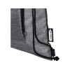 Купить Складная сумка со шнурком Ash из переработанных материалов, соответствующих стандарту GRS, объемом 7 л, черный с нанесением логотипа