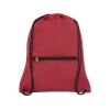 Купить Складной рюкзак со шнурком Coss, heather dark red с нанесением логотипа