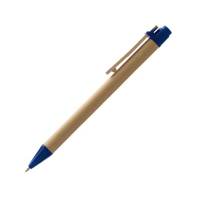 Купить Ручка шариковая Salvador, натуральный/темно-синий, черные чернила с нанесением