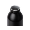 Купить Алюминиевая бутылка для воды с ручкой Plain Alu, 650 мл, черный с нанесением логотипа
